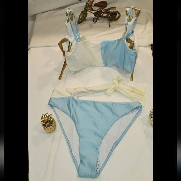 TASHEHE Women's  Bikini Set Sexy Cut Out Two Piece Swimsuit Bathing Suit - Picture 3 of 6